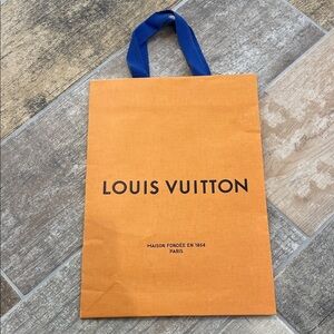 Louis Vuitton Orange & Blue Shopping Bag